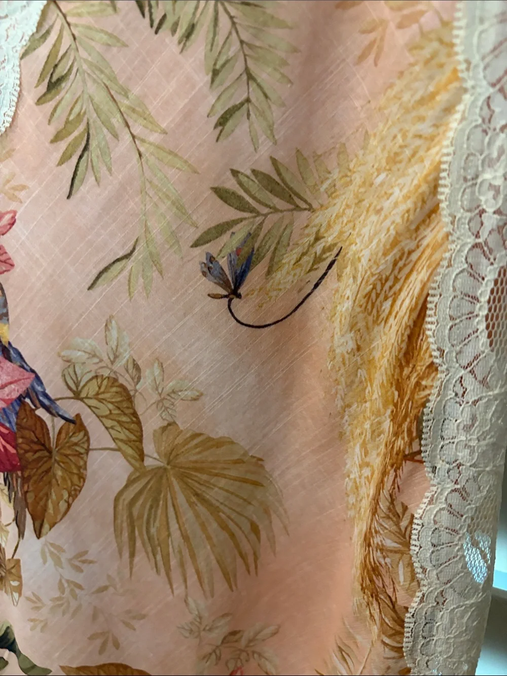 Zimmermann Lace Trim Pink Peach Slip - Picture 9 of 9